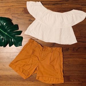 Festival Boho off the shoulder crop top white